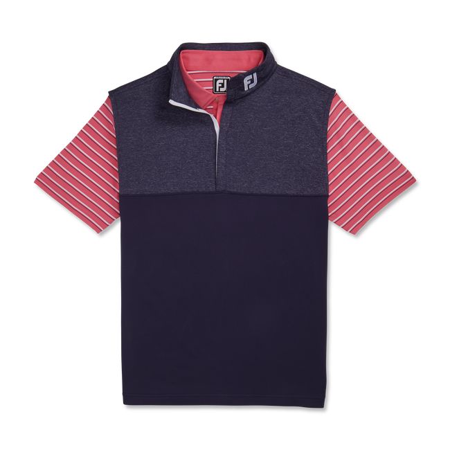 Footjoy Heather Yoke Half-Zip - Fj Tour Collar Weste Herren Navy | YKDUBRQ-16