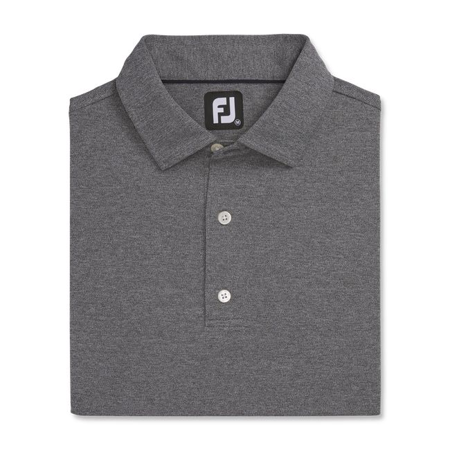 Footjoy Performance Stretch Pique Solid Self Collar Hemd Herren Grau | AZRFBXW-26