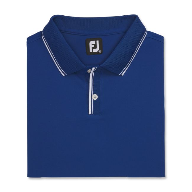 Footjoy Pique Laufschuhe Sun Protection Knit Collar Hemd Herren Dunkelblau | CBWAINP-59