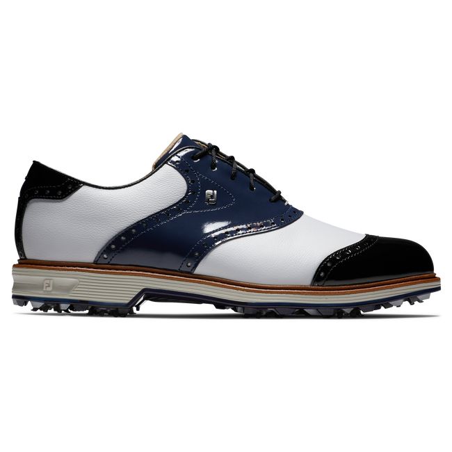 Footjoy Premiere Series – Wilcox Stollen Golfschuhe Herren Weiß Navy Schwarz | QYHDKSA-67