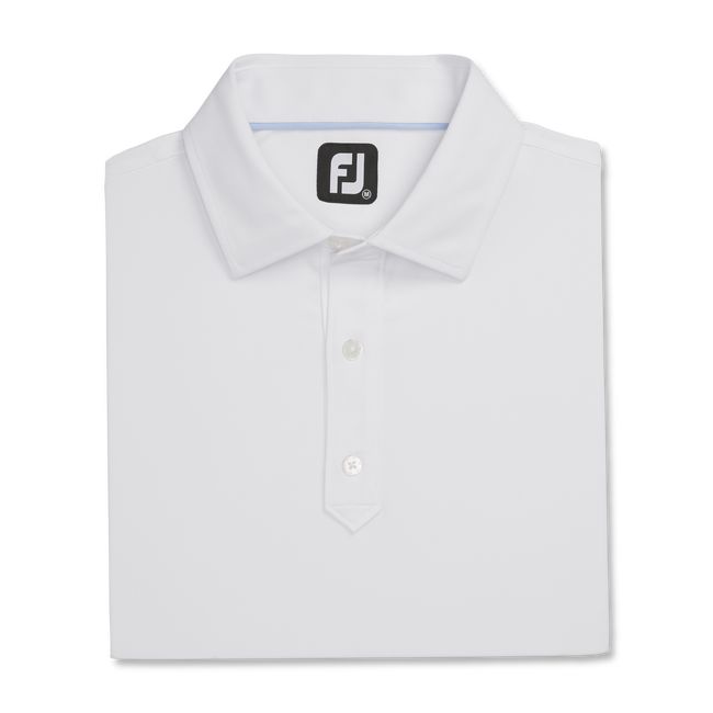 Footjoy Solid Lisle Set On Placket Hemd Herren Weiß | BRJGZTO-19