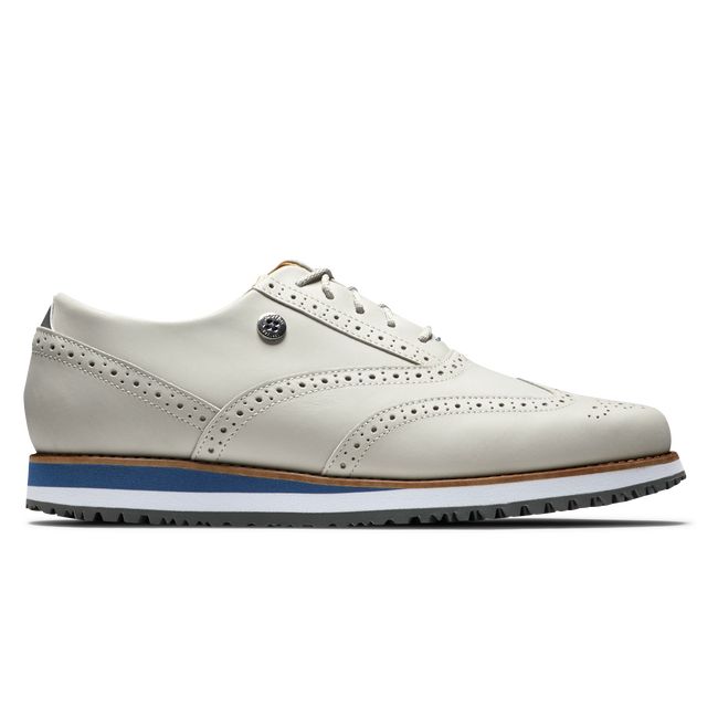 Footjoy Sport Retro Golfschuhe Damen Weiß | HTIQXCG-03