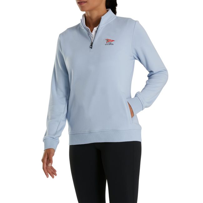 Footjoy 2023 U.S. Open Quarter-Zip Pullover Sweatshirt Damen Hellblau | SCNBFJO-38