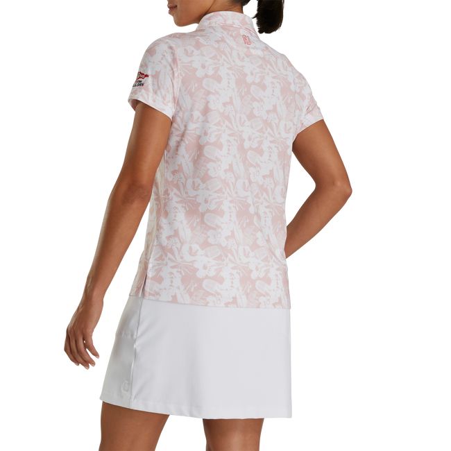 Footjoy 2023 U.S. Open Tropical Print Hemd Damen Rosa | EMNLPUK-20