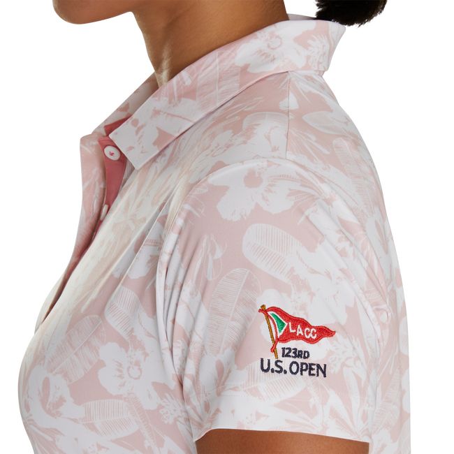 Footjoy 2023 U.S. Open Tropical Print Hemd Damen Rosa | EMNLPUK-20