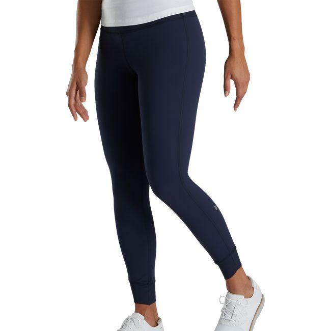 Footjoy Ankle Length Rib Block Leggings Damen Navy | EMZRCWV-82