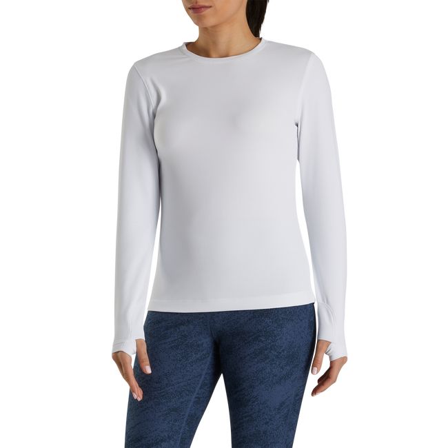 Footjoy Base Layer Sweatshirt Damen Weiß | IONPSEM-06