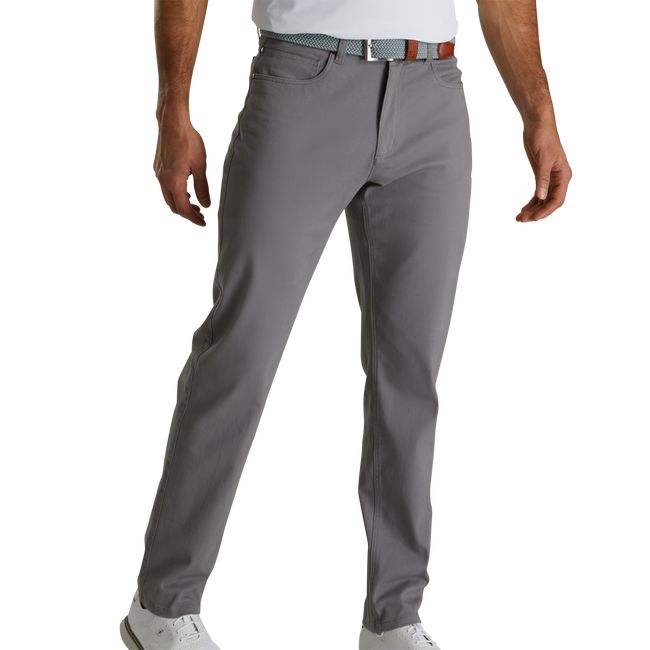 Footjoy Baumwoll Twill 5-Pocket Hose Herren Grau | INXJTRO-25