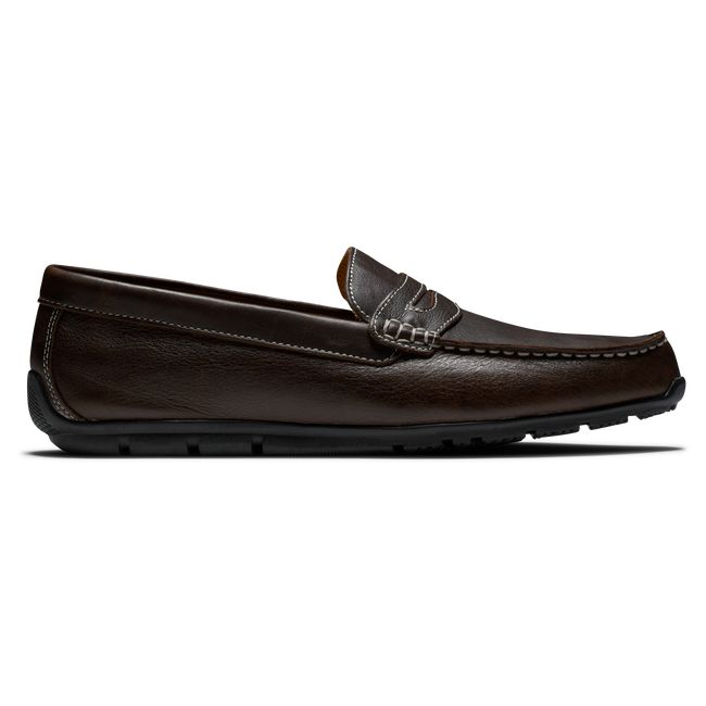 Footjoy Club Casuals Penny Loafers Herren Schokolade | EBMQPTO-30