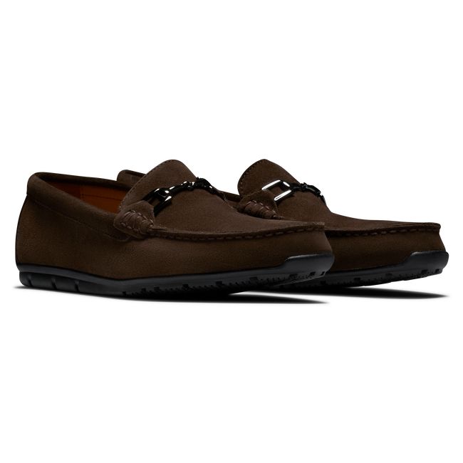 Footjoy Club Casuals Wildleder Loafers Herren Schokolade | GIOXJZU-96