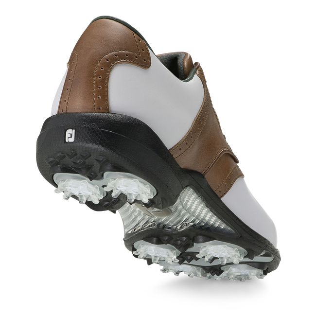 Footjoy Dryjoys Golfschuhe Damen Weiß Braun | RWMGZUJ-30