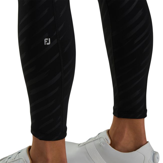 Footjoy Embossed Leggings Damen Schwarz | NSOMITC-15