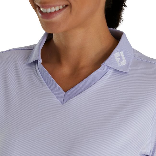 Footjoy End On End Open Collar Hemd Damen Lila | AMQGYWX-18