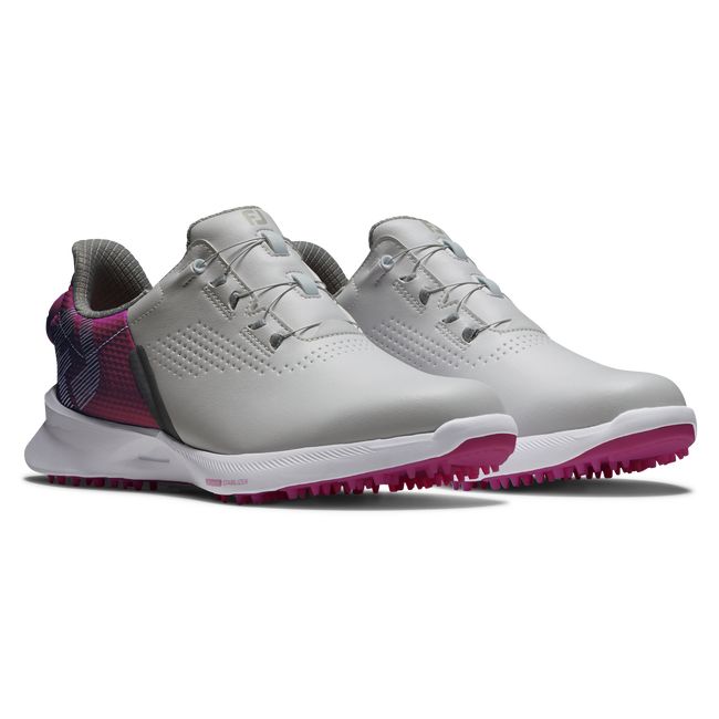 Footjoy Fj Fuel Boa Sneakers Damen Grau Rosa | CSMRODK-94