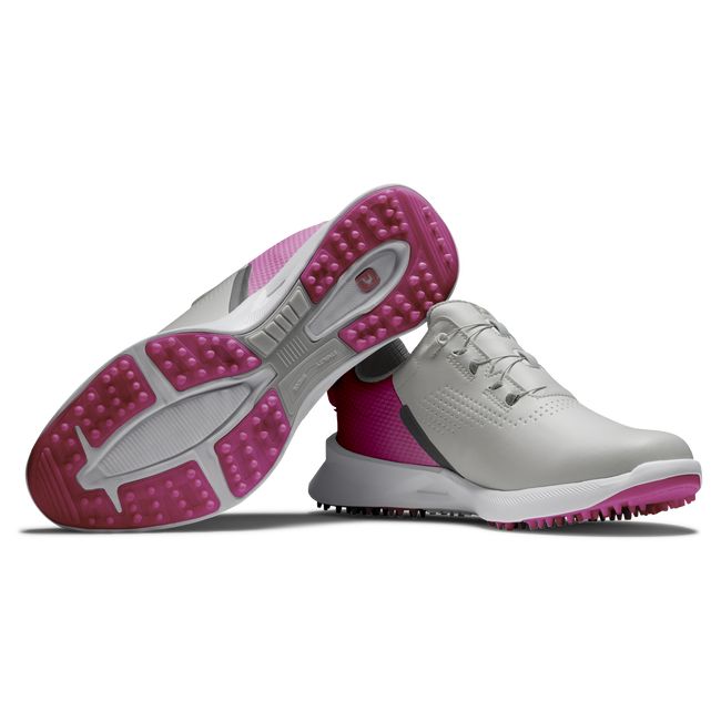 Footjoy Fj Fuel Boa Sneakers Damen Grau Rosa | CSMRODK-94