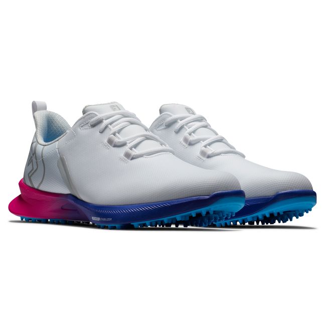 Footjoy Fj Fuel Sport Stollenlose Golfschuhe Herren Weiß Rosa | JKBIQHV-21