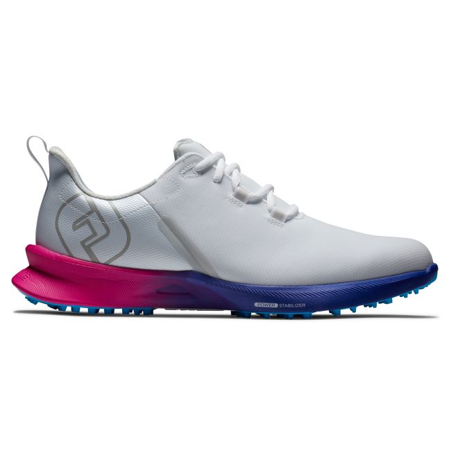 Footjoy Fj Fuel Sport Stollenlose Golfschuhe Herren Weiß Rosa | JKBIQHV-21