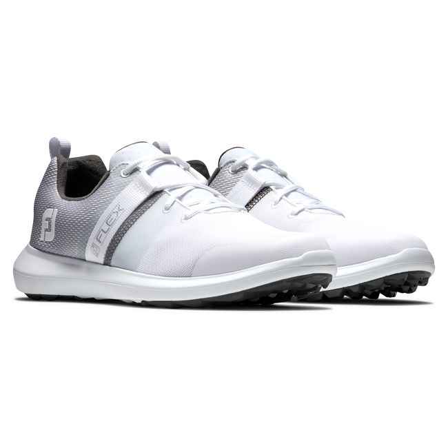 Footjoy Flex Golfschuhe Herren Weiß Grau | AOWBDMS-64