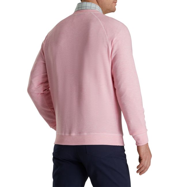 Footjoy French Terry Crewneck Sweatshirt Herren Rosa | ECXPRQK-54