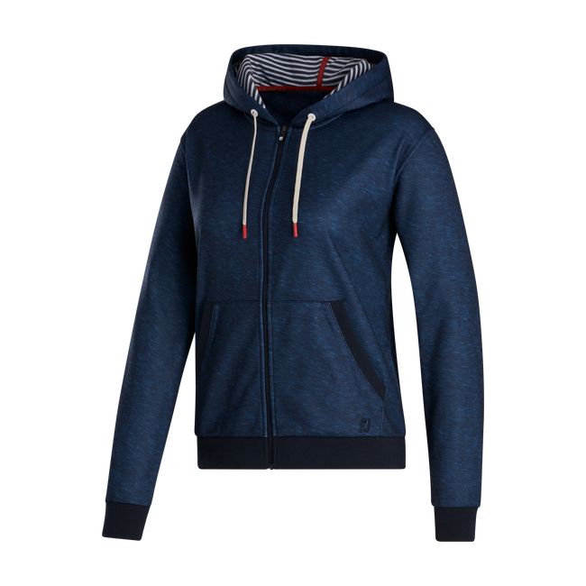 Footjoy French Terry Hoodie Damen Navy | BZULYSA-83