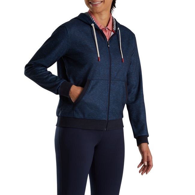 Footjoy French Terry Hoodie Damen Navy | BZULYSA-83