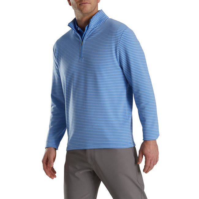 Footjoy French Terry Quarter-Zip Sweatshirt Herren Blau | TVZBMUI-23