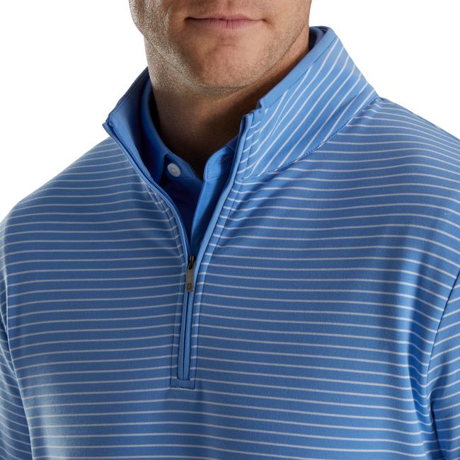 Footjoy French Terry Quarter-Zip Sweatshirt Herren Blau | TVZBMUI-23