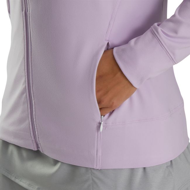 Footjoy Full-Zip Knit Mid-Layer Sweatshirt Damen Lila | OEAHBDK-09