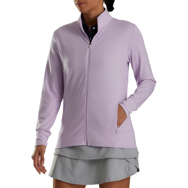 Footjoy Full-Zip Knit Mid-Layer Sweatshirt Damen Lila | OEAHBDK-09