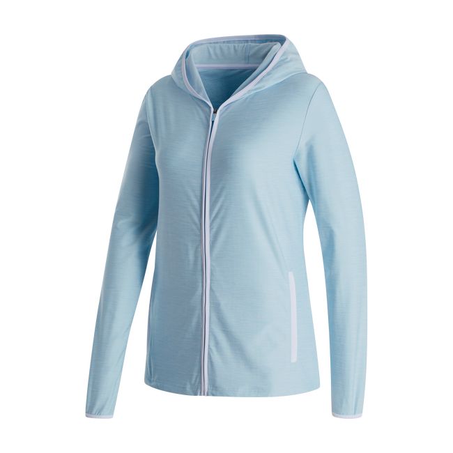 Footjoy Full-Zip Spacedye Hoodie Damen Blau | TIONFQD-09