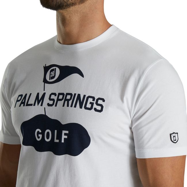 Footjoy Graphic Jersey T-shirts Herren Weiß | AQJNHTV-45