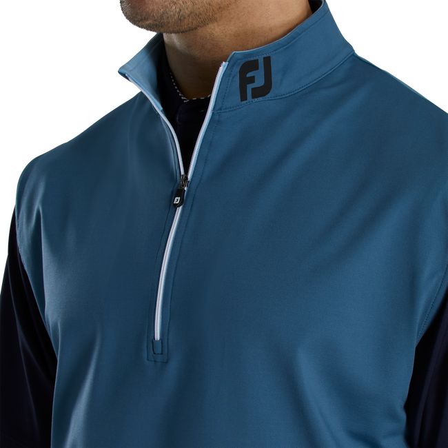 Footjoy Half-Zip Jersey - Fj Tour Collar Weste Herren Schwarz Blau | JBIGXKW-50