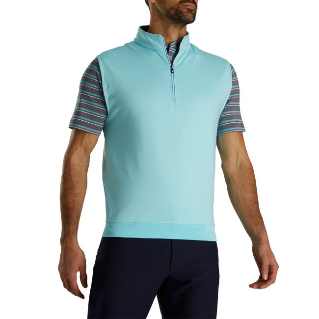 Footjoy Half-Zip Jersey Weste Herren Türkis | TLXJINC-54