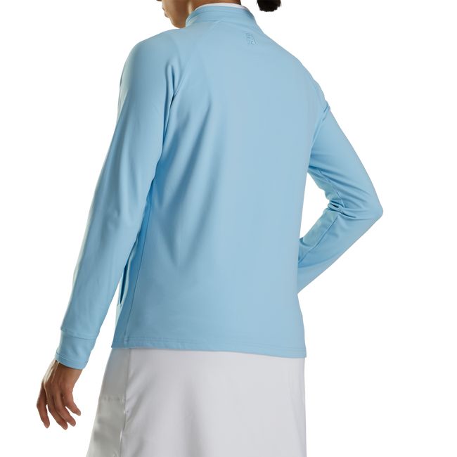 Footjoy Half-Zip Mid-Layer Sweatshirt Damen Blau | WNXSFJR-04