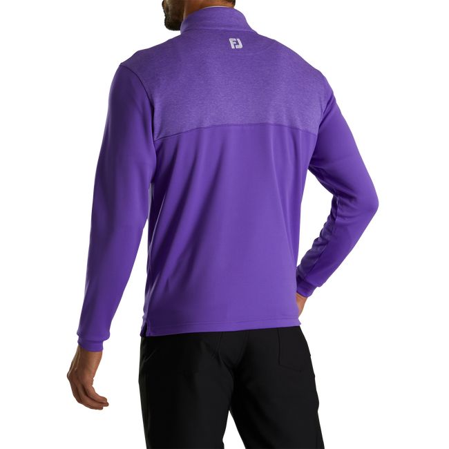 Footjoy Heather Yoke Half-Zip Mid-Layer Sweatshirt Herren Lila | NOCRQLB-59