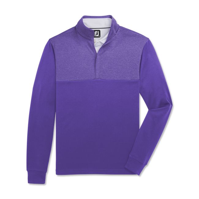 Footjoy Heather Yoke Half-Zip Mid-Layer Sweatshirt Herren Lila | NOCRQLB-59