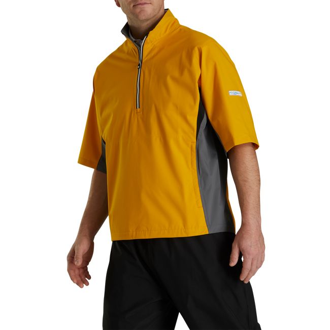 Footjoy HydroLite Kurzes Sleeve Rain Hemd Herren Gelb | IMHNTZC-76