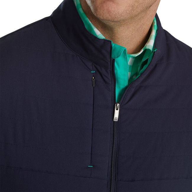 Footjoy Insulated Full-Zip Weste Herren Navy Grün | EAUDNGO-75