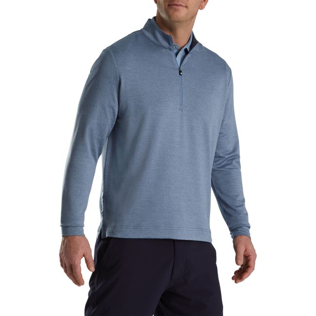 Footjoy Jacquard Texture Mittelschicht Sweatshirt Herren Blau | CMOAVPB-05