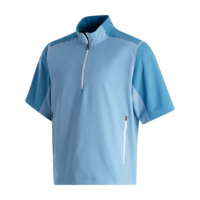 Footjoy Kurzes Sleeve Sport Windshirt Sweatshirt Herren Blau | XACHKPQ-27