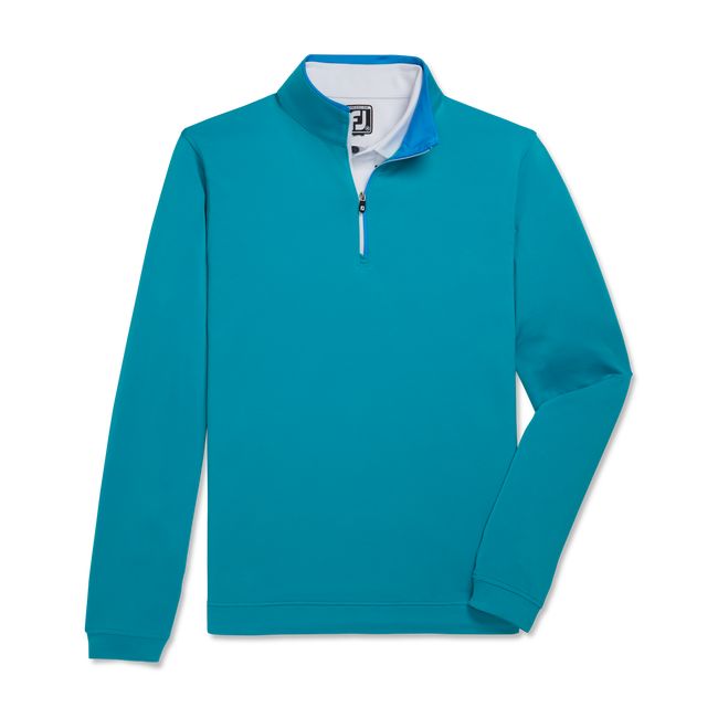 Footjoy Laufschuhe Quarter-Zip Sweatshirt Herren Türkis | DBCVOUP-68