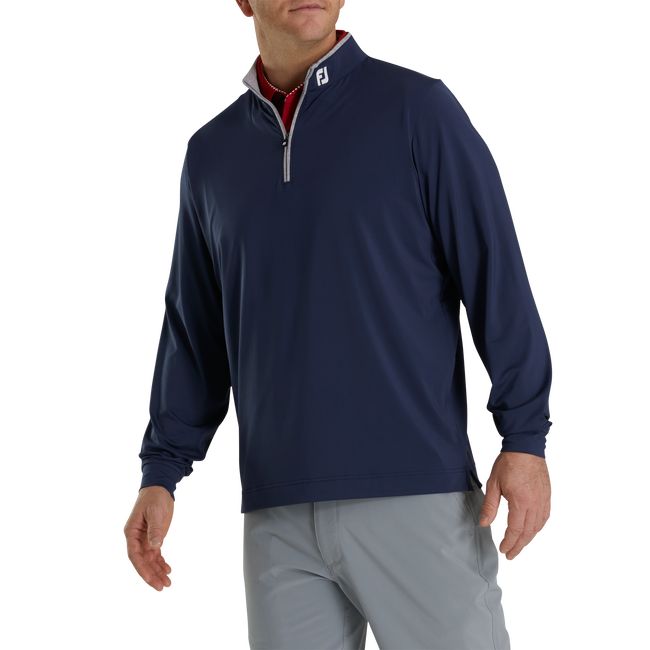 Footjoy Laufschuhe Solid Mid-Layer - Fj Tour Logo Sweatshirt Herren Navy | AXKLMYH-56