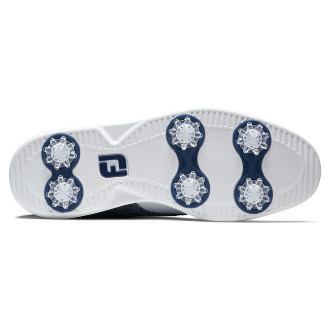 Footjoy Lewis Traditions Stollen Golfschuhe Damen Weiß Blau | ZSBXNDY-65