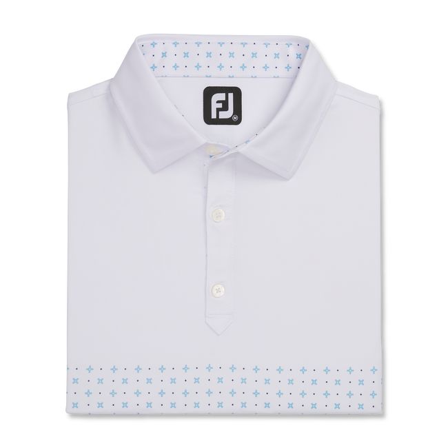 Footjoy Lisle Engineered Foulard Self Collar Hemd Herren Weiß | OVWILDT-29