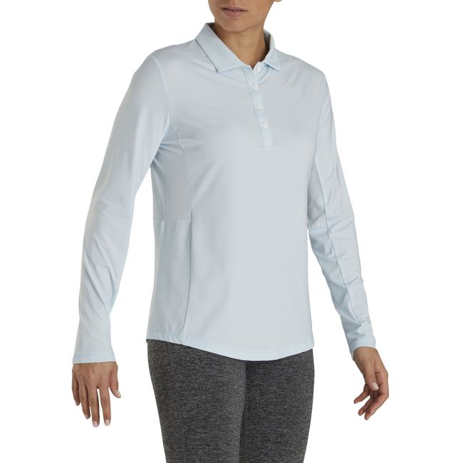 Footjoy Long Sleeve Sun Protection Hemd Damen Hellblau | ZUVHBIF-08