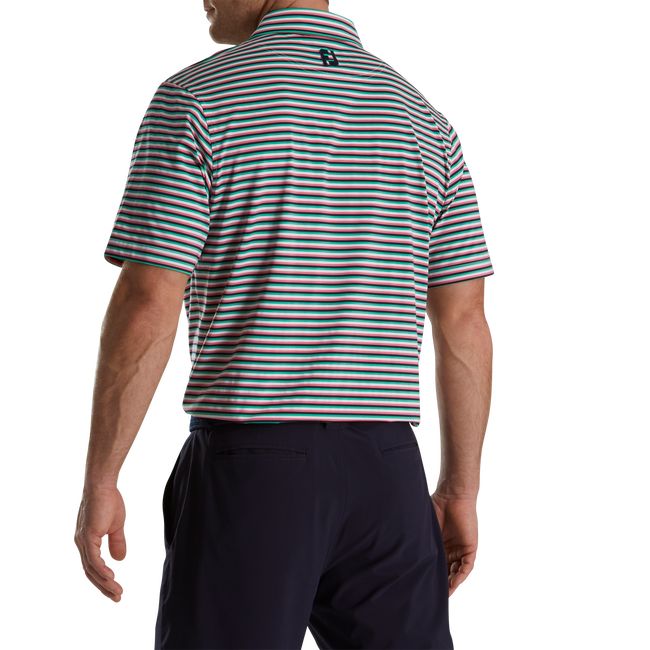 Footjoy Multi Stripe Lisle Self Collar Hemd Herren Mehrfarbig | JYHEZNK-37