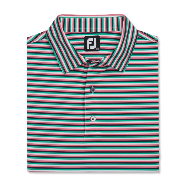 Footjoy Multi Stripe Lisle Self Collar Hemd Herren Mehrfarbig | JYHEZNK-37