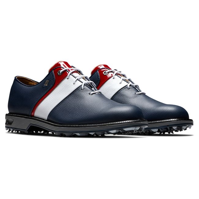 Footjoy Myjoys Premiere Series - Packard Stollen Golfschuhe Herren Navy Weiß | XPUCYLI-06