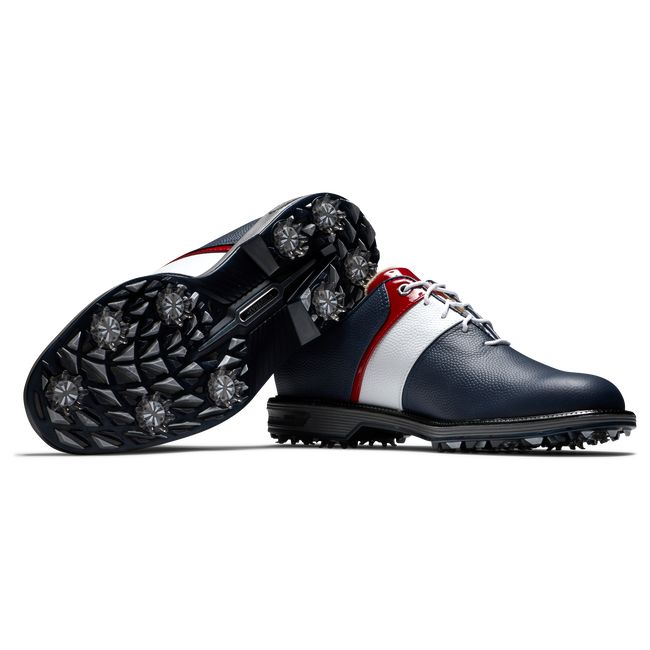 Footjoy Myjoys Premiere Series - Packard Stollen Golfschuhe Herren Navy Weiß | XPUCYLI-06