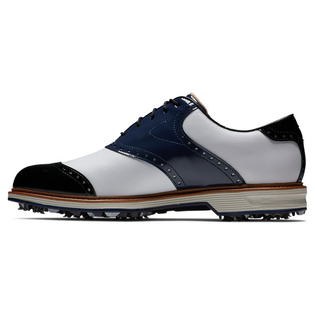 Footjoy Premiere Series – Wilcox Stollen Golfschuhe Herren Weiß Navy Schwarz | QYHDKSA-67